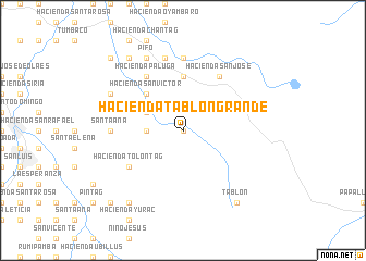 map of Hacienda Tablón Grande