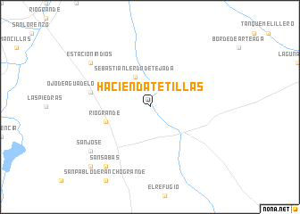 map of Hacienda Tetillas