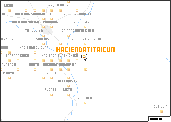 map of Hacienda Titaicún