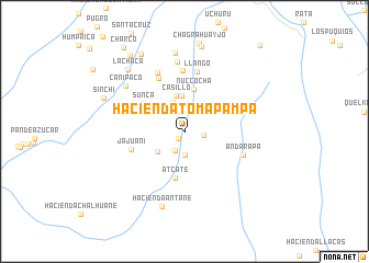 map of Hacienda Tomapampa