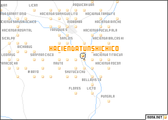 map of Hacienda Tunshi Chico