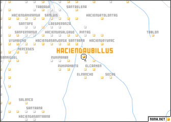 map of Hacienda Ubillús