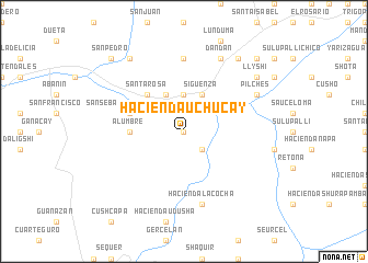 map of Hacienda Uchucay