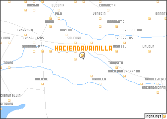 map of Hacienda Vainilla