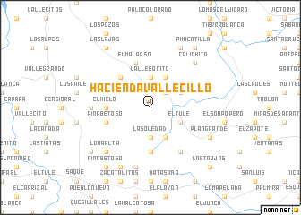 map of Hacienda Vallecillo