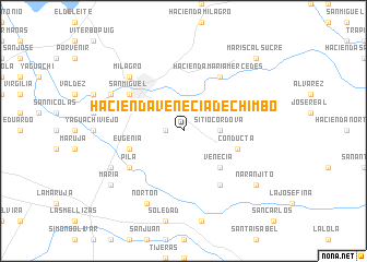 map of Hacienda Venecia de Chimbo