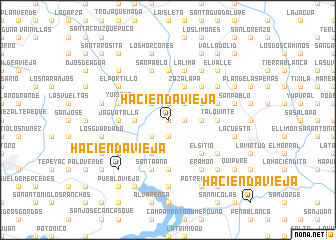 map of Hacienda Vieja