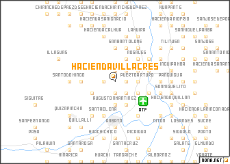 map of Hacienda Villacres