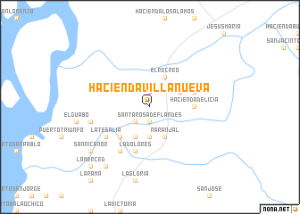 map of Hacienda Villanueva