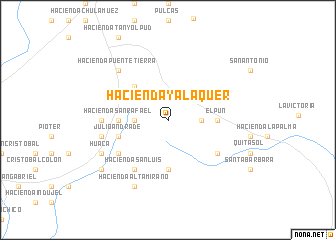 map of Hacienda Yalaquer