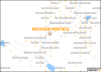 map of Hacienda Yanayacu