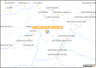 map of Hacienda Yaraco