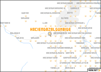 map of Hacienda Zaldumbide