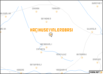 map of Hacıhüseyinlerobası