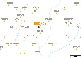map of Hacıköy