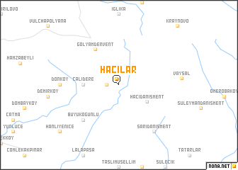 map of Hacılar