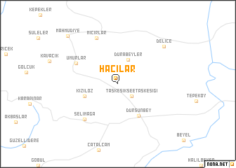 map of Hacılar