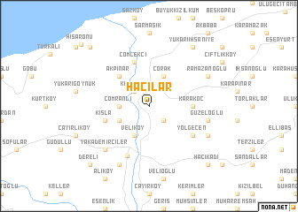 map of Hacılar