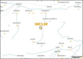 map of Hacılar