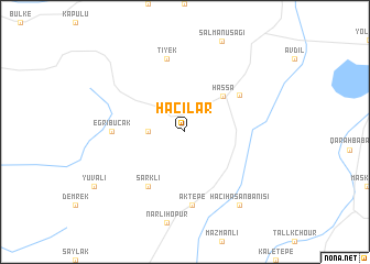 map of Hacılar