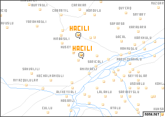 map of Hacılı