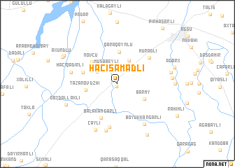 map of Hacısamǝdli