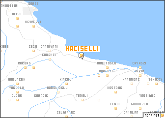 map of Hacıselli