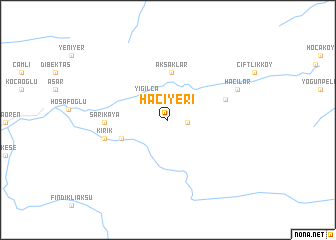 map of Hacıyeri