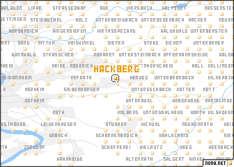 map of Hackberg