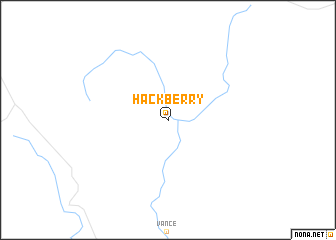 map of Hackberry