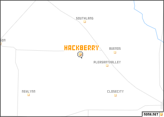 map of Hackberry