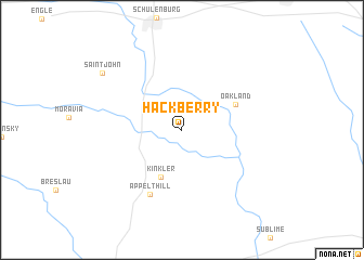 map of Hackberry