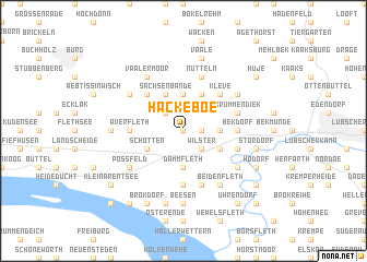 map of Hackeboe