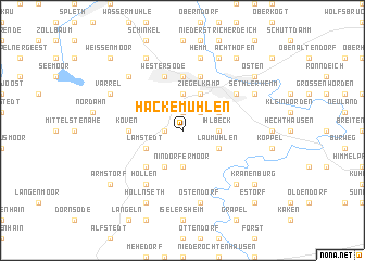 map of Hackemühlen