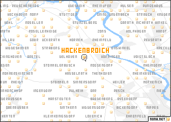 map of Hackenbroich