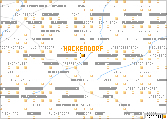 map of Hackendorf