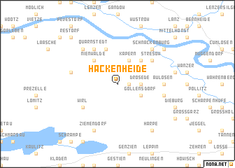 map of Hackenheide