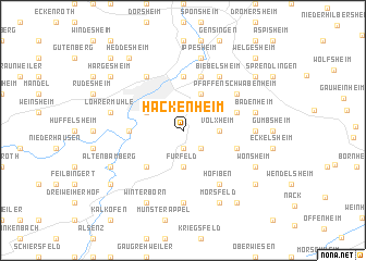 map of Hackenheim