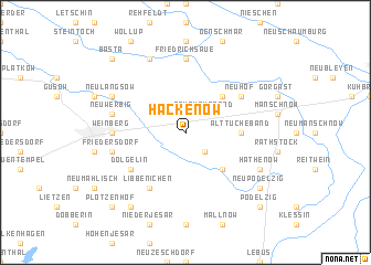 map of Hackenow