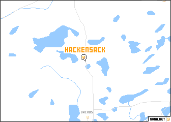 map of Hackensack