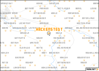 map of Hackenstedt