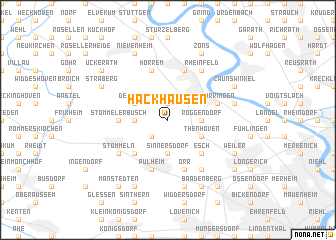 map of Hackhausen