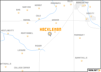 map of Hackleman