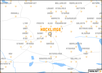 map of Häcklinge