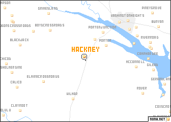 map of Hackney