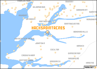 map of Hacks Point Acres