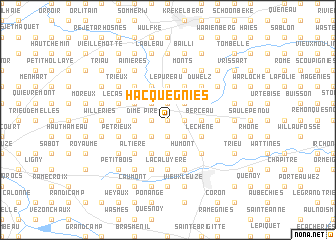 map of Hacquegnies