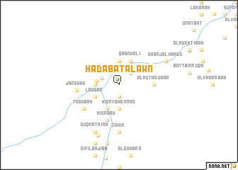 map of Ḩadabat Āl ‘Awn