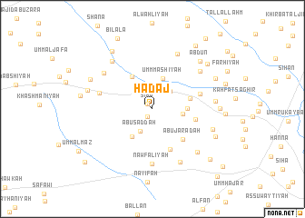 map of Ḩadaj