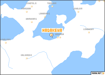 map of Hadakewa